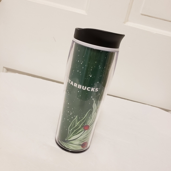 Starbucks 2020 Mistletoe Green Holiday Travel Mug with lid - Picture 1 of 12
